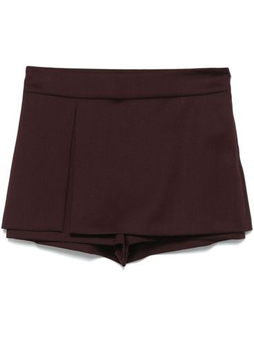 PINKO - Brown wool Novalis culotte skirt