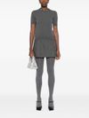 pinko - Gray wool Grass miniskirt - 2