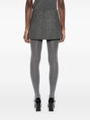 pinko - Gray wool Grass miniskirt - 4