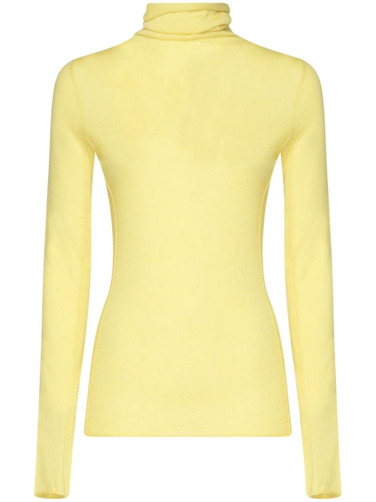 Pinko Sacred Turtleneck Sweater In Yellow