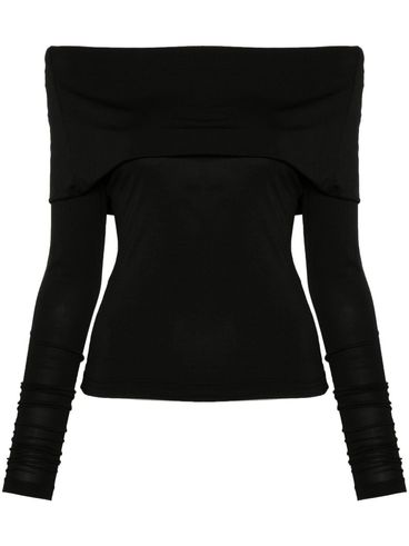 PINKO - Black Angiolieri t-shirt with wide neckline