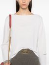 pinko - White wool and cashmere Europeo sweater - 2