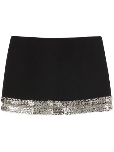 PINKO - Minigonna Eliot nera con strass