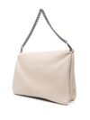 liu jo - Borsa a mano in ecopelle beige con logo - 3