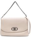 liu jo - Borsa a mano in ecopelle beige con logo