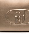 liu jo - Borsa a mano in ecopelle oro con logo inciso - 1