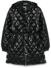 liu jo - Long shiny black quilted puffer jacket