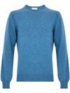 piacenza cashmere - Maglia girocollo in cashmere blu - 4