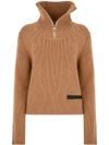 philippe model - Maglione in lana a coste con zip - 7