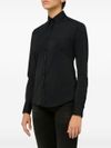 xacus - Camicia elasticizzata in cotone nero - 5