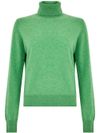 absolut cashmere - Green cashmere turtleneck sweater - 5