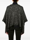 d exterior - Black Lurex effect alpaca cape - 7