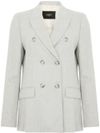 seventy - Blazer doppiopetto in lana grigia - 6