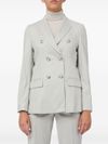 seventy - Blazer doppiopetto in lana grigia - 7