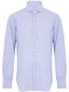 barba - Camicia in cotone bianco e blu - 7