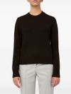 seventy - Maglione in lana e cashmere marrone girocollo - 4