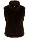 seventy - Sleeveless high-neck faux fur vest - 6