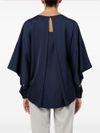 d exterior - Blue blouse with open sleeves - 4