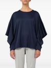 d exterior - Blue blouse with open sleeves - 6