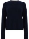 seventy - Maglione in lana e cashmere blu girocollo - 7