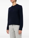 seventy - Maglione in lana e cashmere blu girocollo - 6