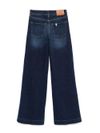 liu jo - Long stretch cotton wide-leg jeans - 1