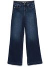 liu jo - Long stretch cotton wide-leg jeans