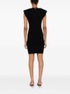 liu jo - Short black dress with buttons and pockets - 3