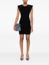 liu jo - Short black dress with buttons and pockets - 4