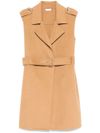 liu jo - Gilet beige con cintura