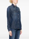 liu jo - Camicia in denim blu con tasche - 3