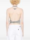 liu jo - Grey vest with rhinestones - 2