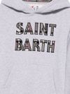 mc2 saint barth - Felpa Oliver in cotone grigio con logo - 1