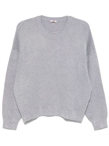 LIU JO - Grey crewneck sweater