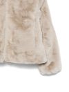 save the duck - Pelliccia sintetica Ceri beige a collo alto - 1