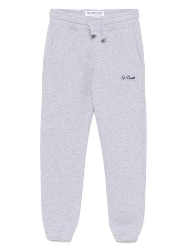 MC2 SAINT BARTH - Pantaloni Bolt in cotone grigio con logo