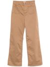 liu jo - Pantaloni in cotone beige con strass