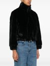 liu jo - Black high-neck faux fur coat - 1