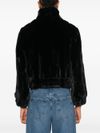 liu jo - Black high-neck faux fur coat - 2