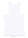 liu jo - Top in cotone bianco con logo - 1