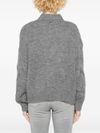 liu jo - Grey turtleneck sweater with inserts - 3