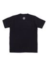 stone island - T-shirt in cotone nero con logo - 3