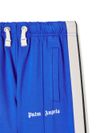 palm angels - Pantaloni tuta blu con strisce bianche laterali - 1