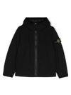 stone island - Giacca corta nera con logo