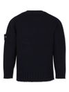 stone island - Maglione in cotone blu navy - 2