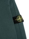 stone island - Felpa in cotone verde con cappuccio e logo - 2