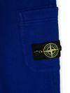 stone island - Pantaloni tuta in cotone blu con tasca e logo - 2