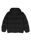 stone island - Piumino corto nero trapuntato con patch logo - 1