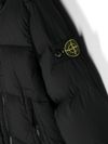 stone island - Piumino corto nero trapuntato con patch logo - 2