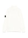 stone island - Maglione in cotone bianco a collo alto - 1